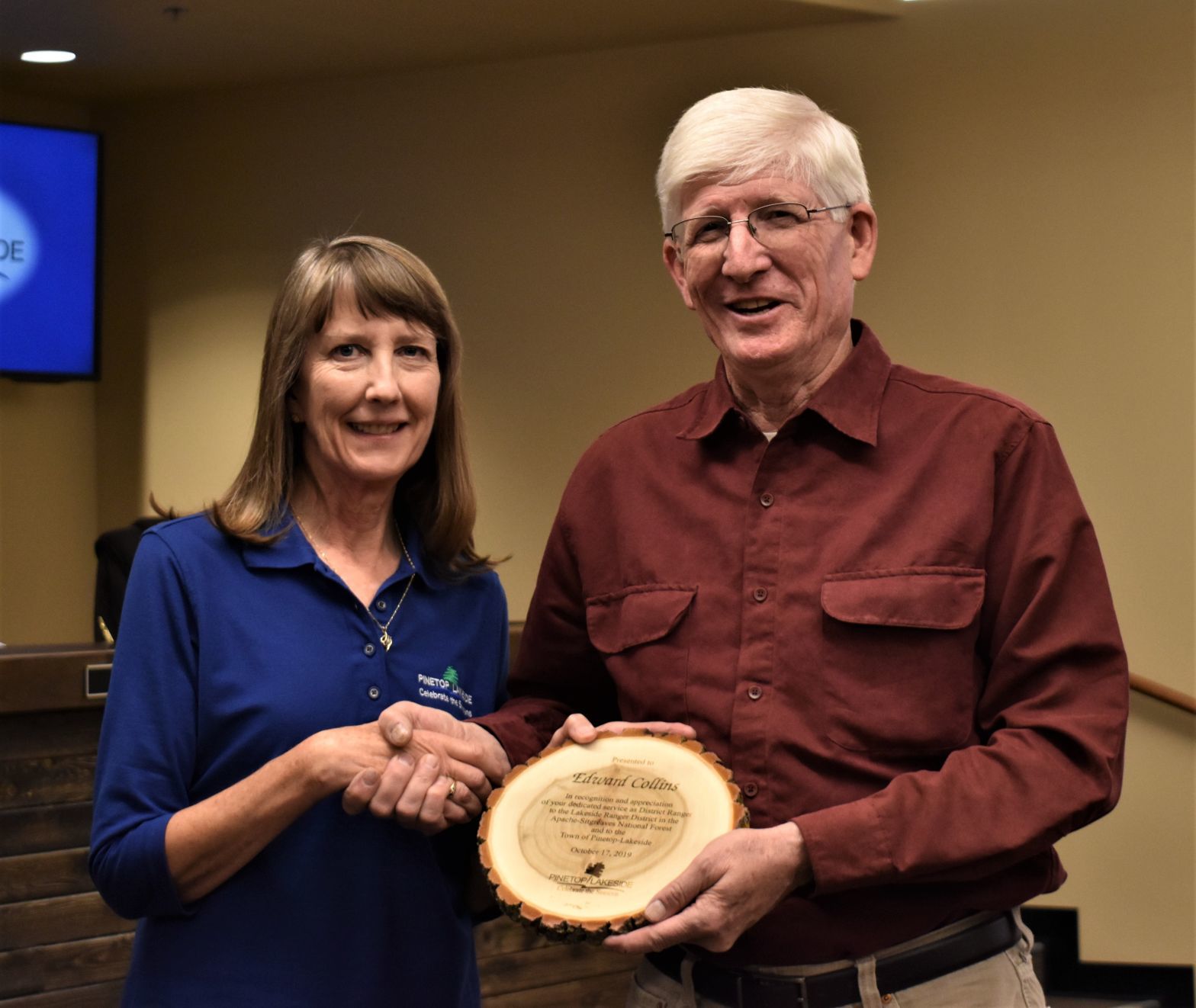 PTLS honors District Ranger Ed Collins